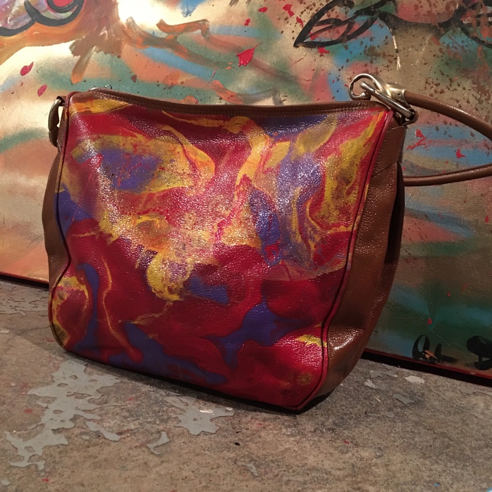 Customize painted purse